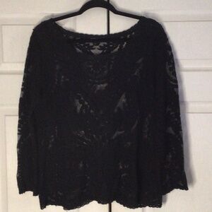 Black lace top